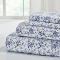 Modern Threads 3-Piece Brittany Printed Cotton Flannel Adult Bed Sheet Set, Twin
