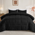 Queen Size Comforter Sets, 3 Piece Soft Quilted Bedding Sets, All-Season Down Alternative Comforter with 2 Pillow Sha...