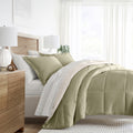 5 Piece Bedding Bundle, Reversible Comforter and Patterned Sheet Set, Twin