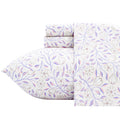100% Cotton Full Size Sheets,4 Piece Pure Percale Bed Sheets Set Deep Pocket Fits Mattress Upto 15",floral vine pattern
