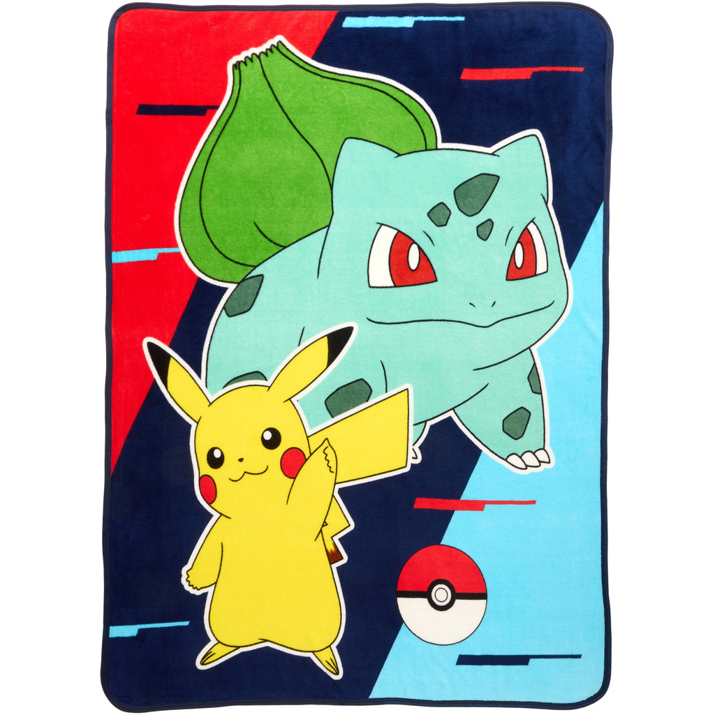 Pokemon Kids Print Fleece Throw Blanket, 46 x 60