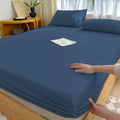 Egyptian Cotton Fitted Sheet Queen Size - 400 Thread Count Queen Size Fitted Sheet Only, Extra Soft, Cooling, 15" Dee...
