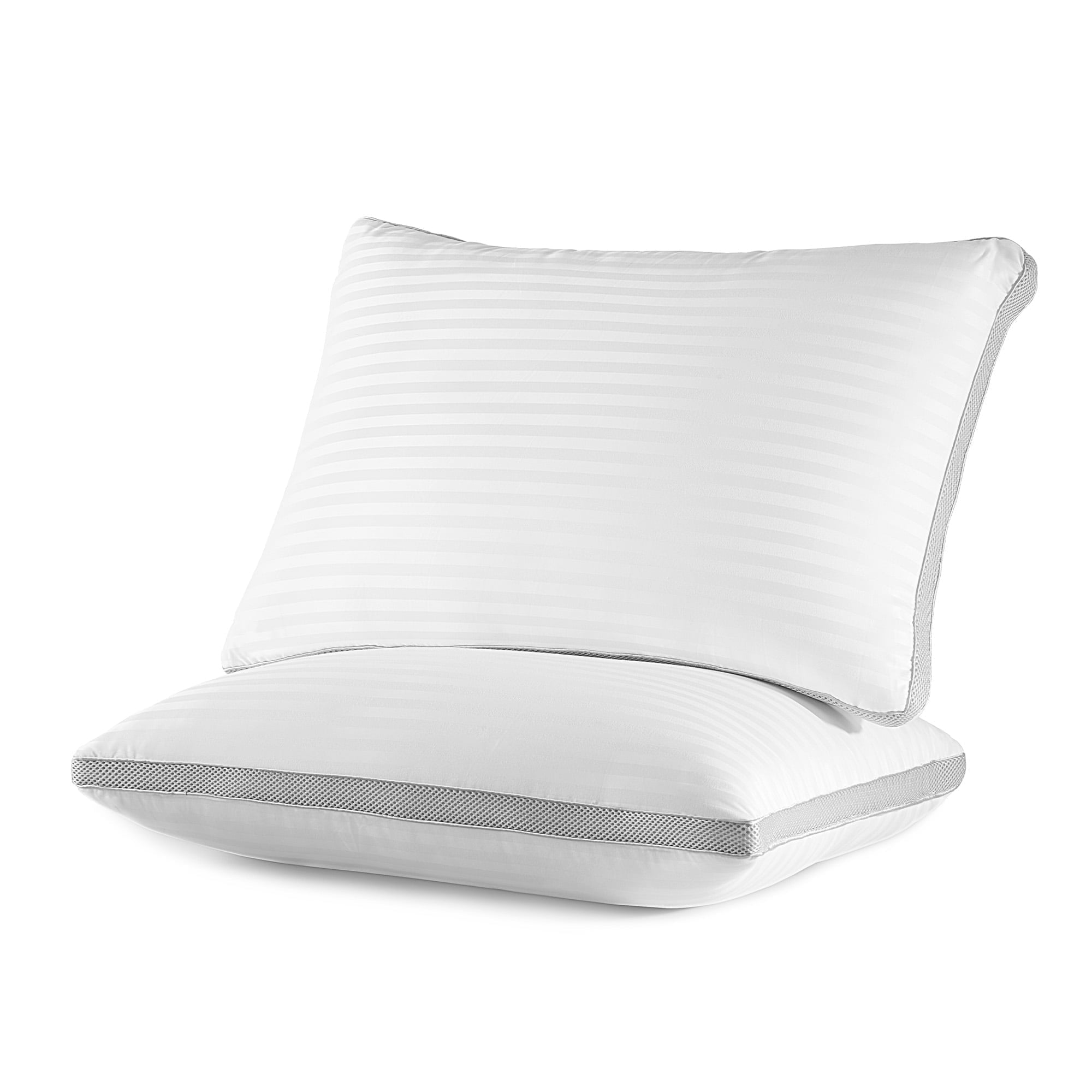 Bed Pillows for Sleeping, Queen Size Set of 2, Sandwich Mesh with Breathable Sides, Premium Medium pillows for Back, ...