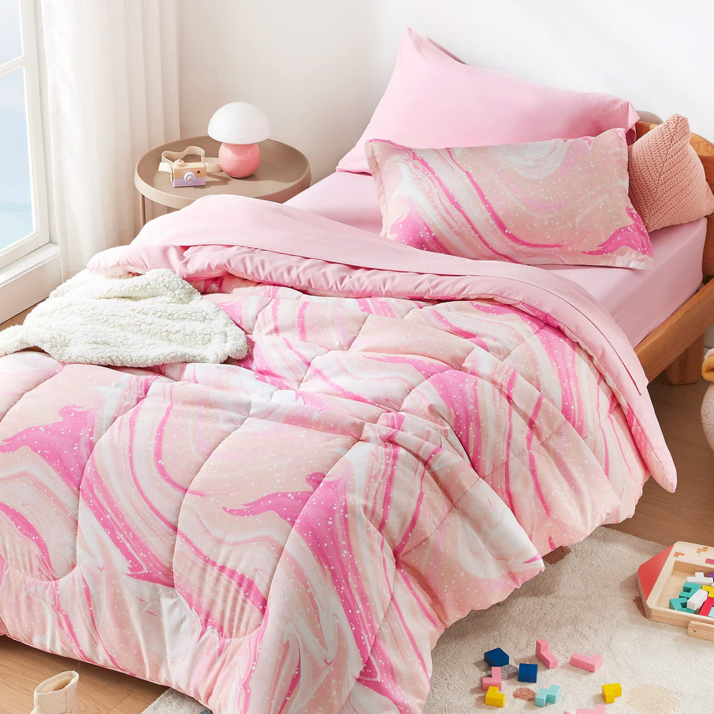 Kids Twin Bedding Comforter Set - 5 Pieces Super Cute & Soft Bedding Sets & Collections with Comforter, Sheet, Pillow...