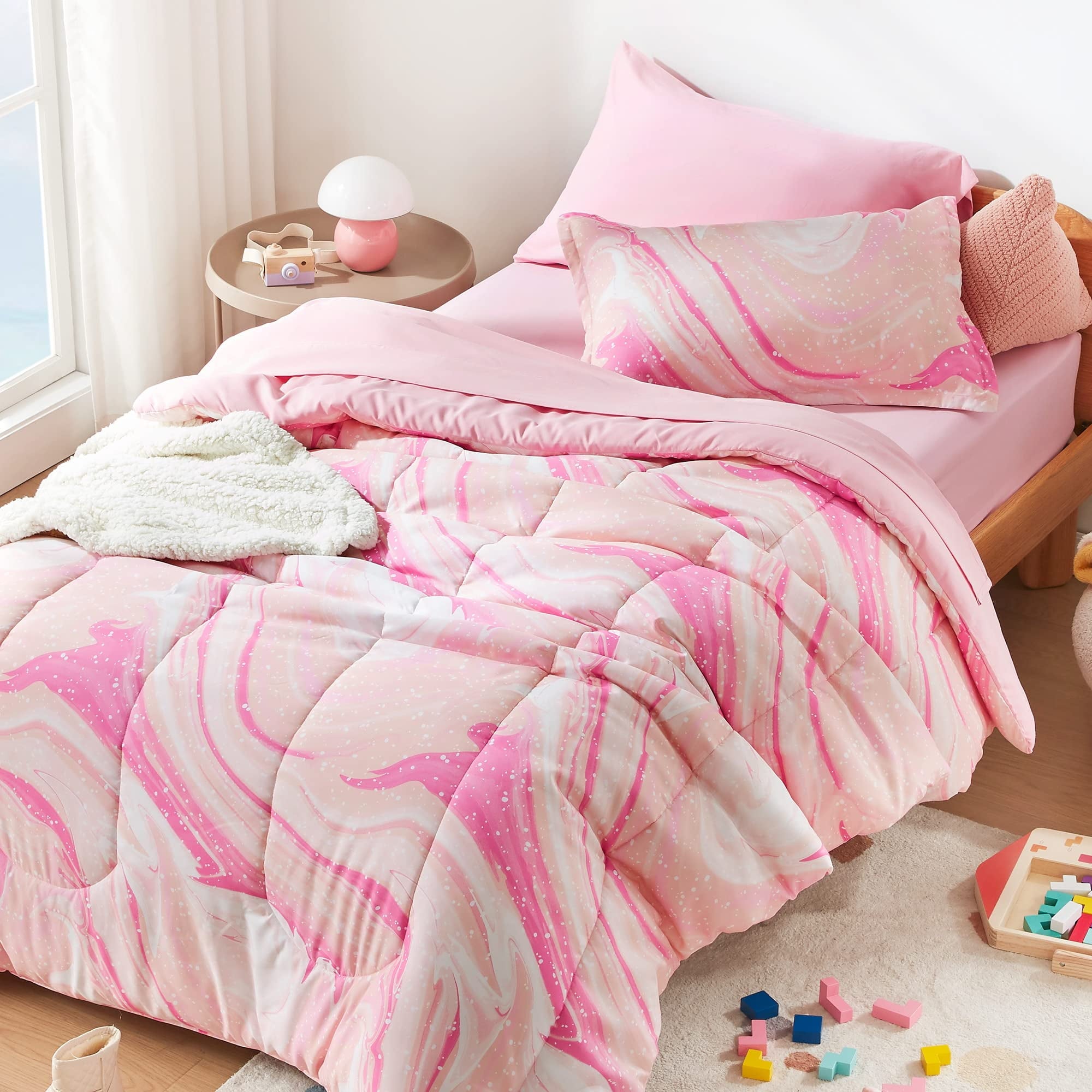 Kids Twin Bedding Comforter Set - 5 Pieces Super Cute & Soft Bedding Sets & Collections with Comforter, Sheet, Pillow...
