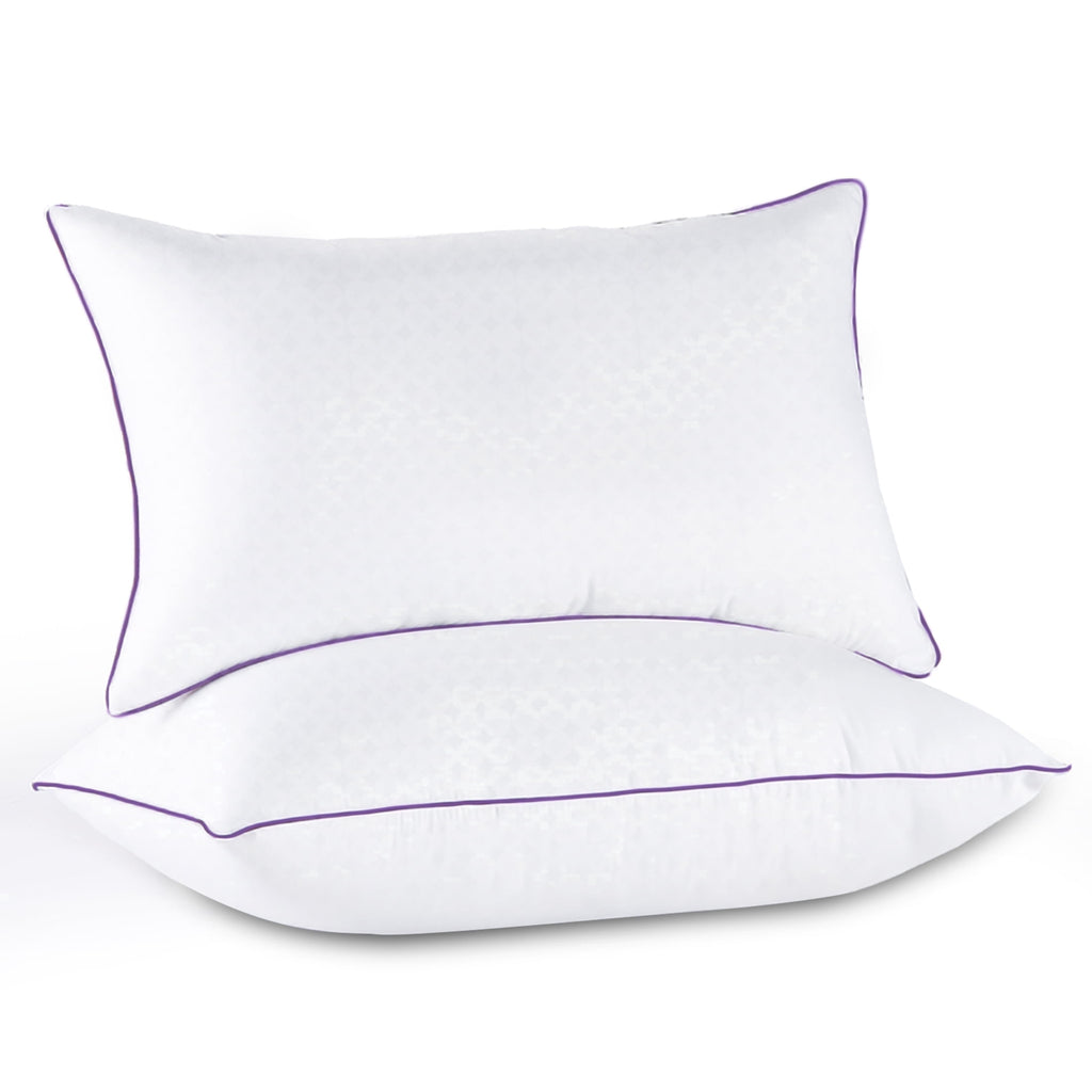 Sasttie Pillows Standard Size Set of 2, Hotel Down Alternative Sleeping Bed Pillows for Side Back Stomach Sleepers