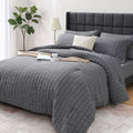 Vccoem 7 Piece Queen Comforter Set, Bed in a Bag with Sheets, Pillowcases & Shams, All Season Soft Bedding, Cozy and Lightweight, Machine Wa