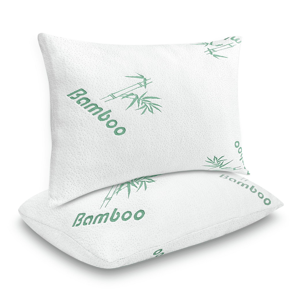 Memory Foam Pillows Queen Size Set of 2 - Cooling Bed Pillows for Sleeping - Back, Stomach, Side Sleeper Soft, Comfy Cool Shredded - 2 Pack,