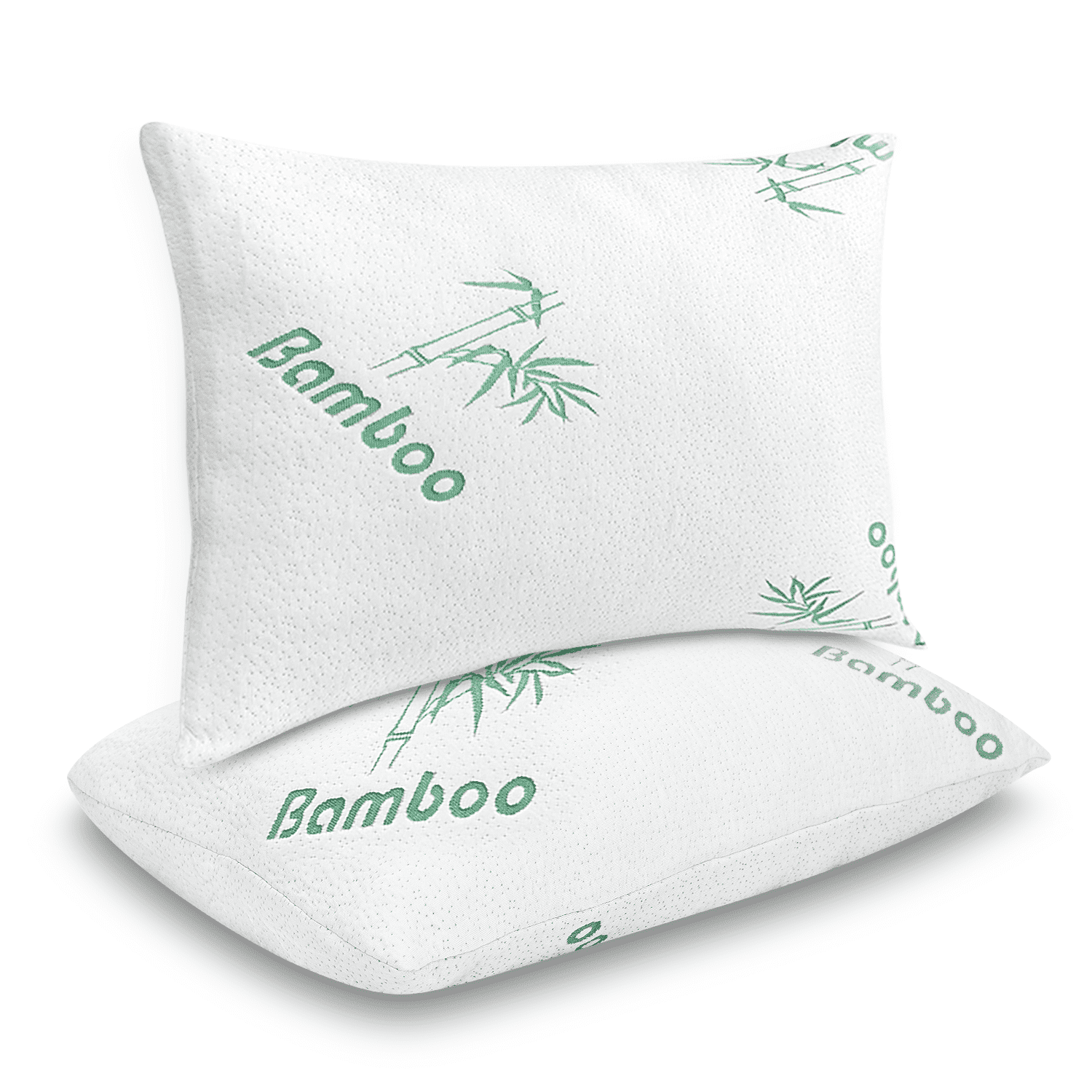 Memory Foam Pillows Queen Size Set of 2 - Cooling Bed Pillows for Sleeping - Back, Stomach, Side Sleeper Soft, Comfy Cool Shredded - 2 Pack,