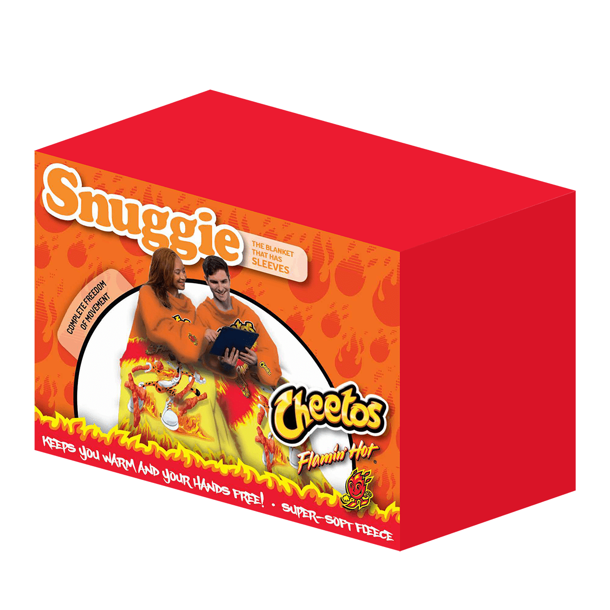 Snuggie Cheetos Flaming Hot Wearable Blanket