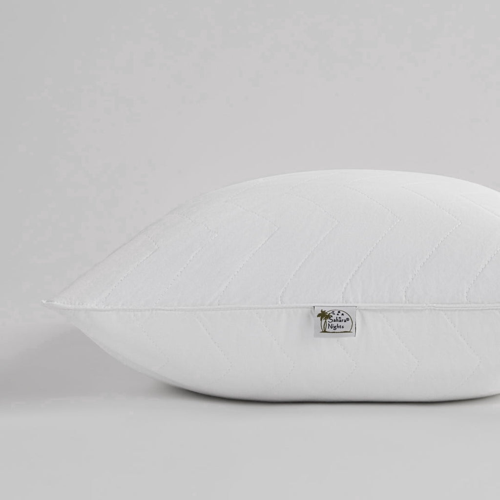 Sahara Nights | Stomach & Back Sleeper Pillow for Adults | , 100% Cotton Case, Gel Fiber Fill | Soft, Machine Washabl...