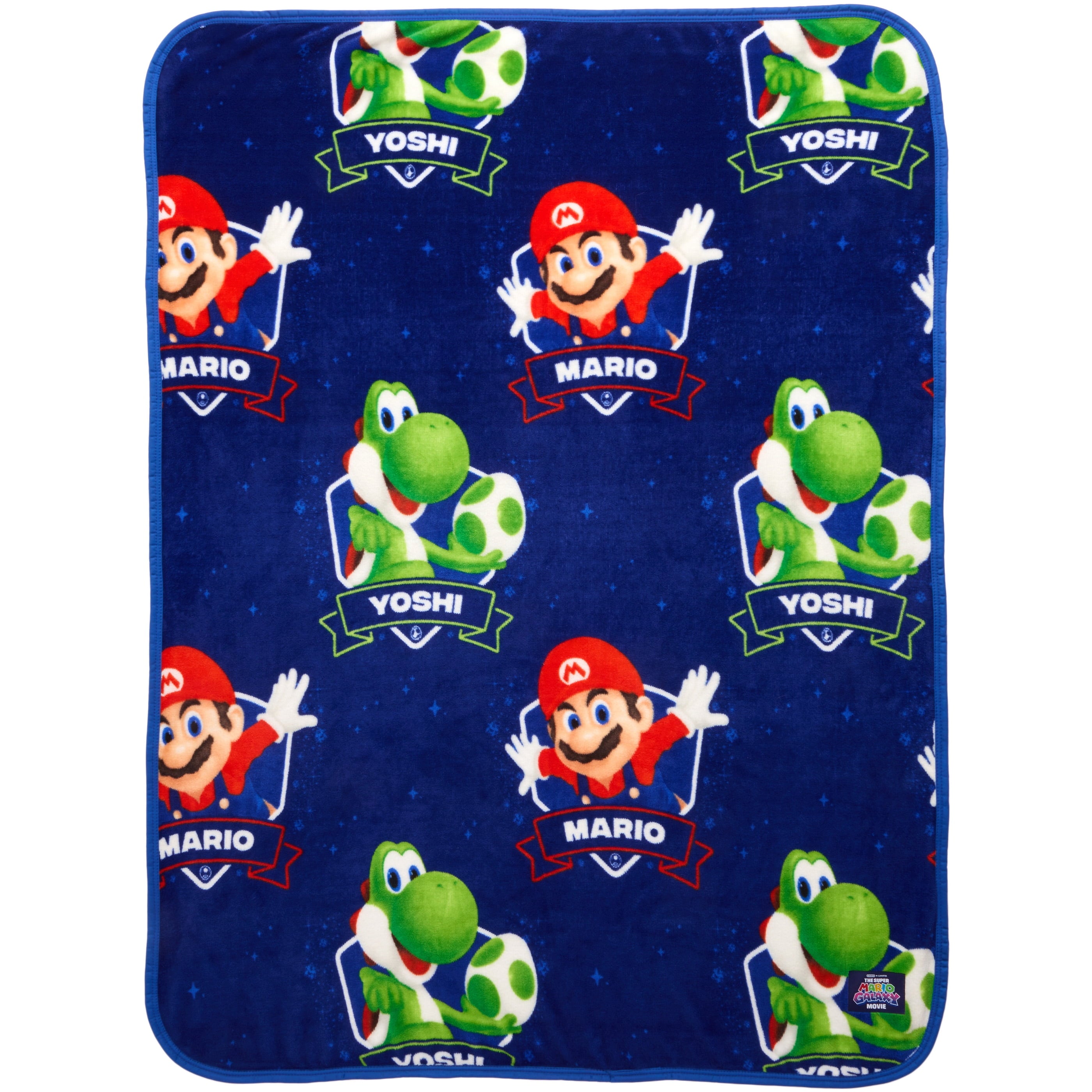Galaxy Movie Kids Blue Print Fleece Throw Blanket, 46 x 60