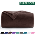 Throw Blanket, Fuzzy & Plush Warm Fleece Blanket, Throw Size Coffee Blankets for Couch Beds, Machine Washable Blankets for Women, 50" x 60"