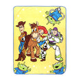 Toy Story Space Kids Throw Blanket, Soft Coral Fleece, Yellow, 46" x 60"