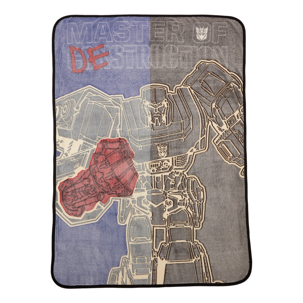 Kids Fleece Throw Blanket, 46x60, Glows-In-The-Dark