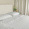 100% Cotton Queen Sheets Set, 4 Piece Bed Sheets Set with HeiQ Fresh, Percale Weave, Hotel Luxury, Ultra Soft Sheets ...