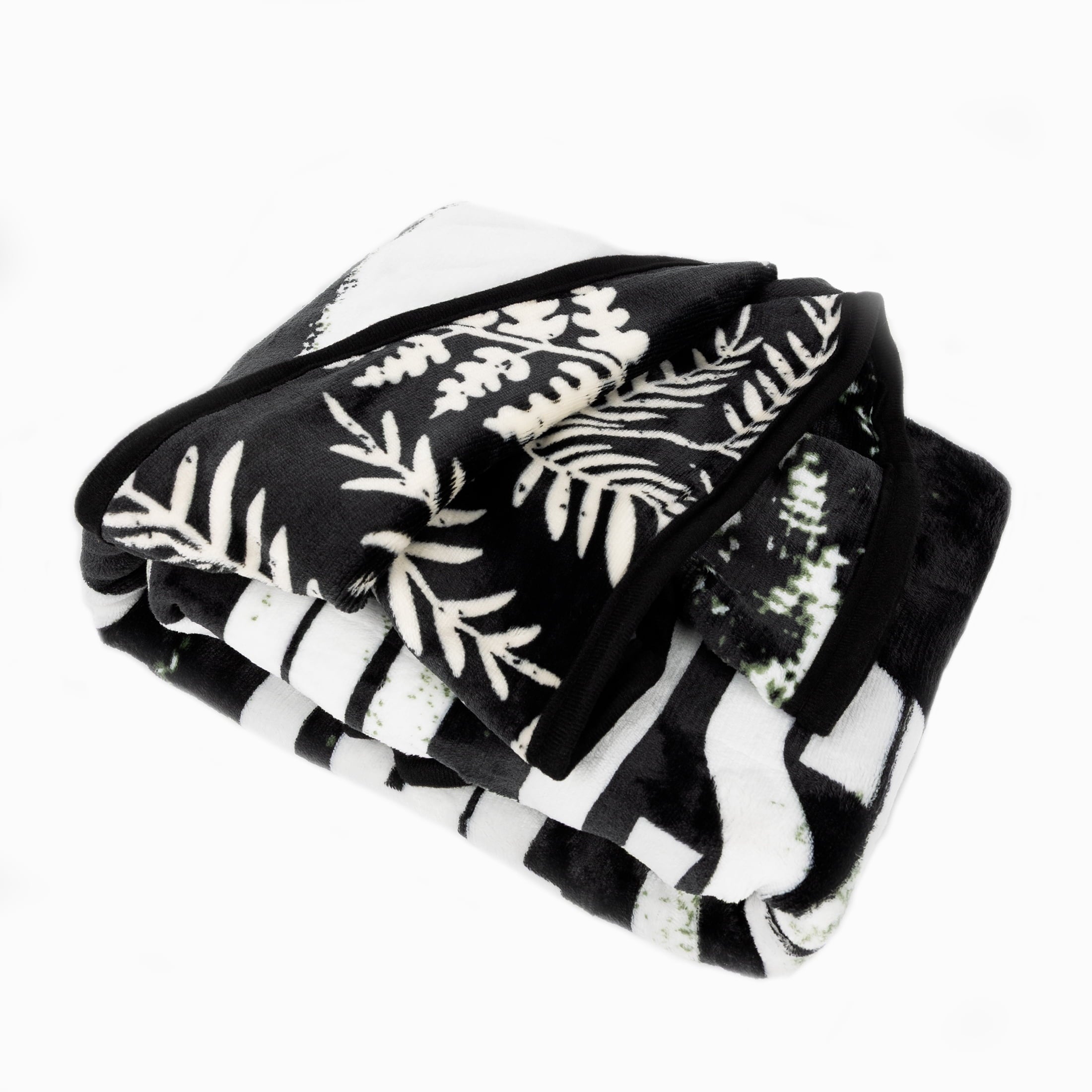 The Last of Us, Black and White Polyester Throw Blanket, 50" X 60" - Image 2