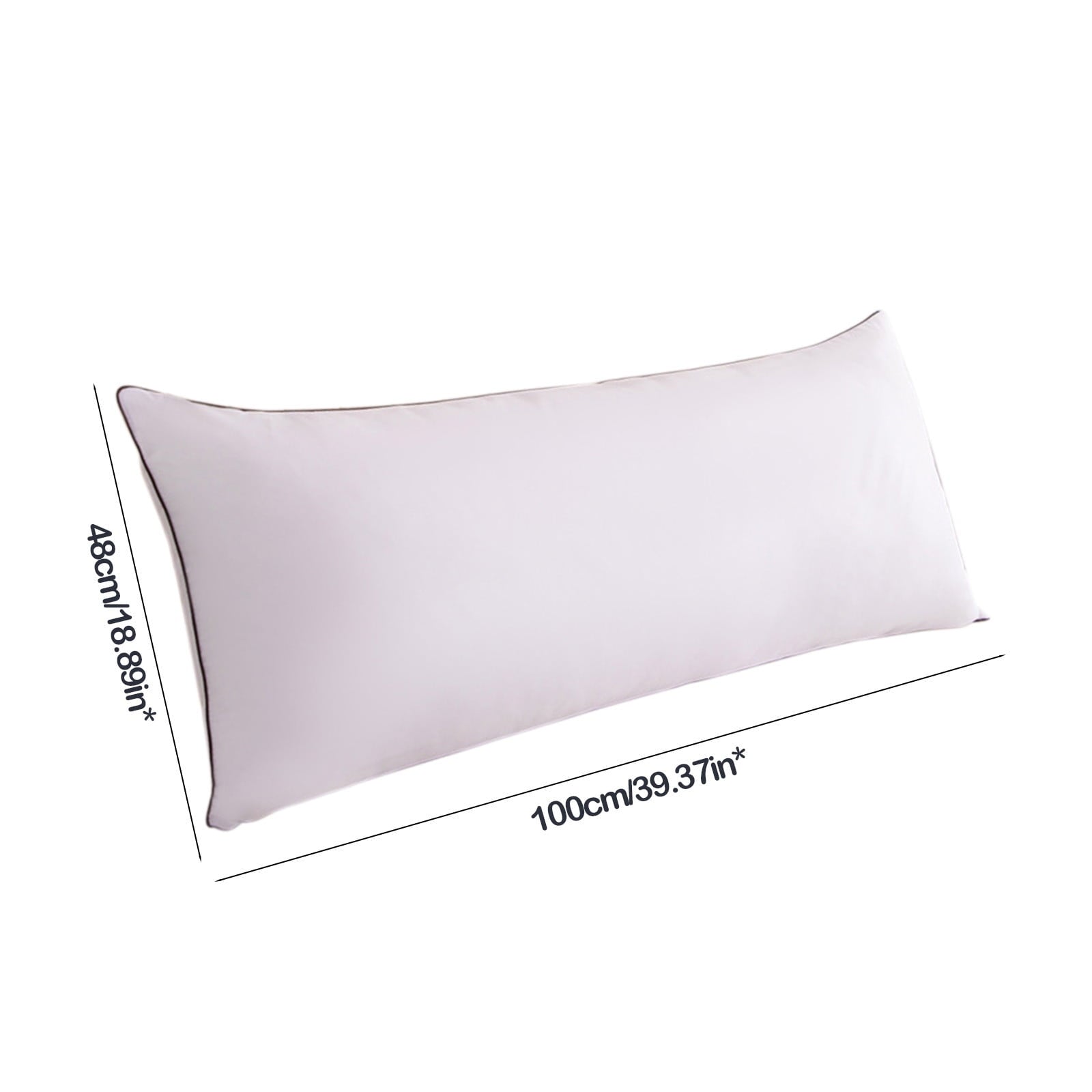 Long Pillows For Bed King Clearance! 100*48cm White Gentle Support Soybean Pillow, Comfortable Breathable Bed Pillows... - Image 6