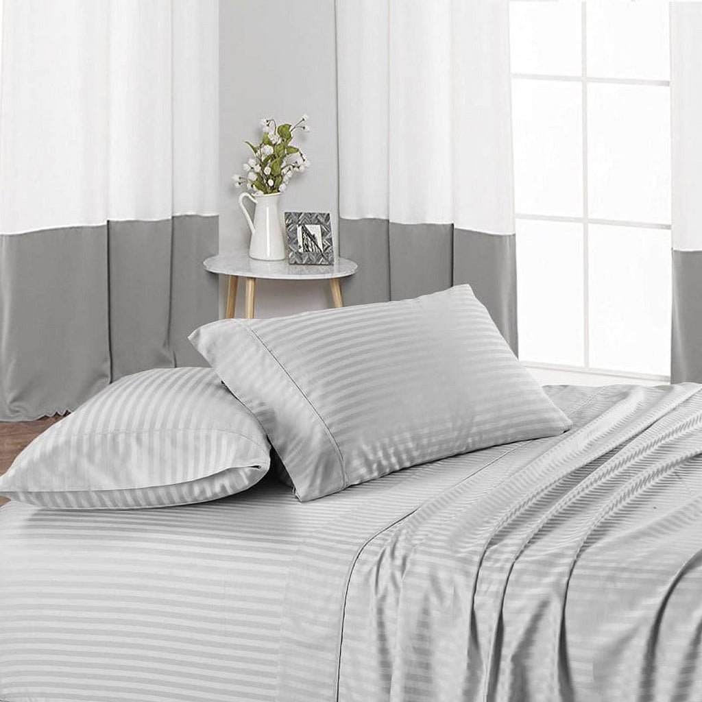 4 Piece 100% Egyptian Cotton Bed Sheets Set - Luxury Soft & Sheets - Deep Pocket of 16" Inch - Hotel Style Silky Bedd... - Image 4