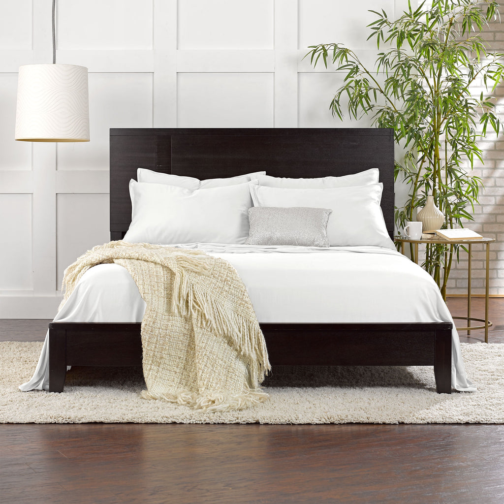 PURE BAMBOO Sheets King Size Bed Sheet 4 Piece Set, Genuine 100% Organic Bamboo Viscose, Luxuriously Soft & Cooling, Double Stitching, 16" D - Image 4