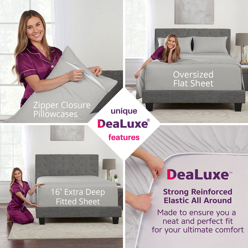 Bedding 21” King Extra Deep Pocket Sheets - Deep King Fitted Sheet - Super And Ultra Deep Sheet - For Deep Mattress -... - Image 6