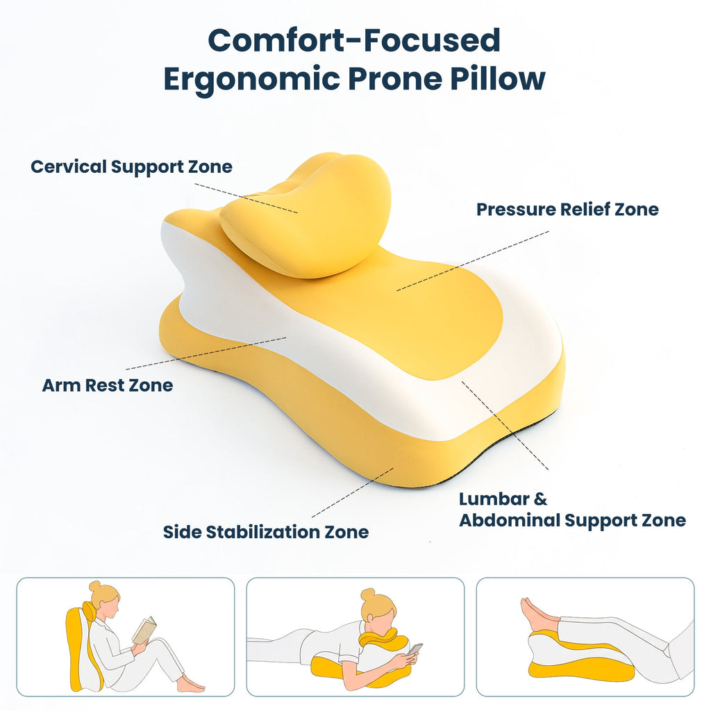 Memory Foam Reading Pillow, Multi-Position Support Bed Pillow for Petite Adults, Reading Tools, Fun Couple Pillows Pr... - Image 2