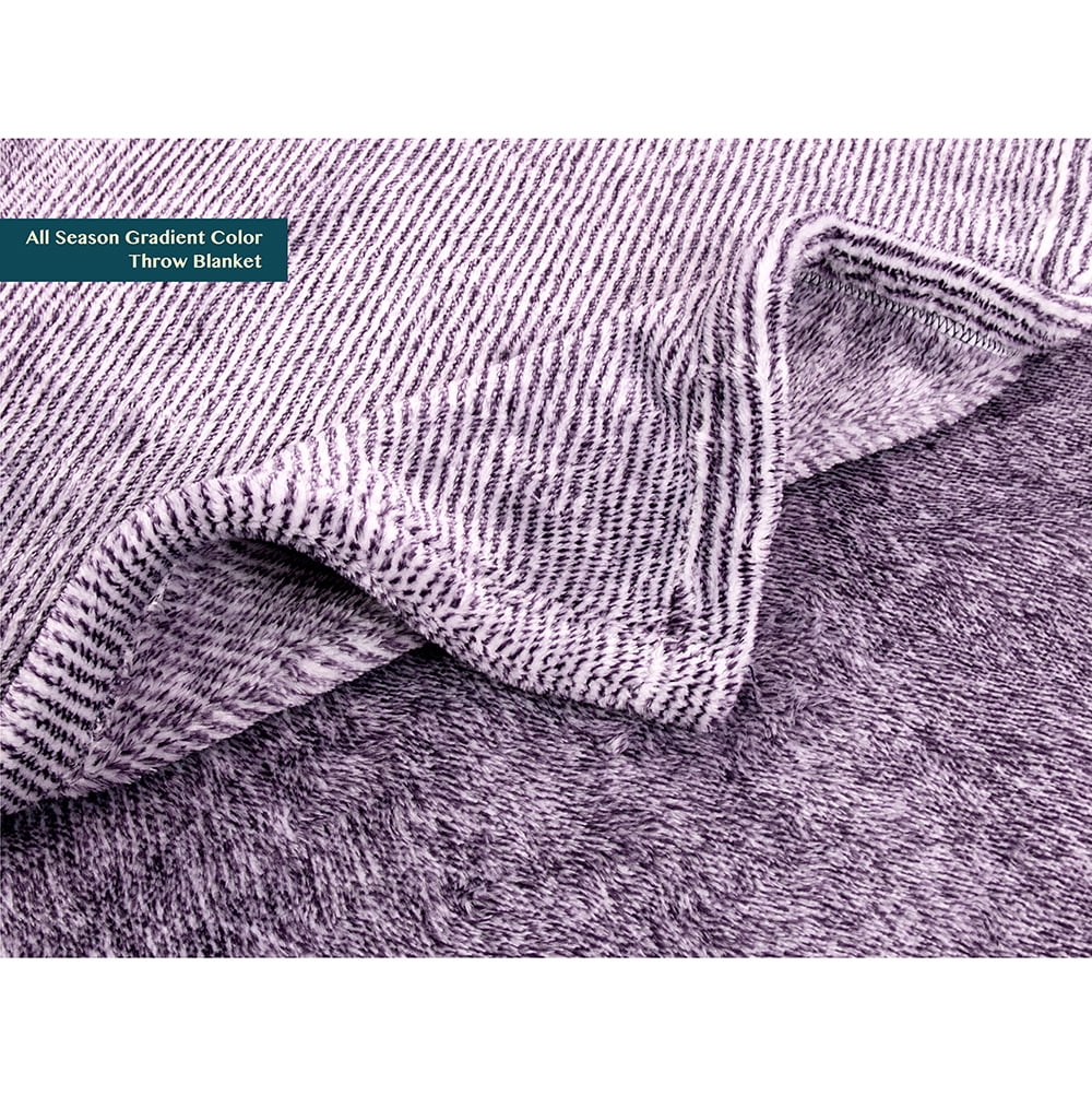 PAVILIA Flannel Fleece Ombre Throw Blanket for Couch | Super Soft Cozy Microfiber Couch Blanket | Gradient Decorative Accent Throw | All Sea - Image 6