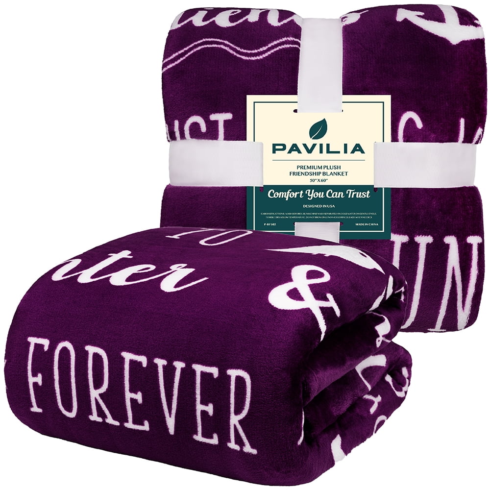PAVILIA Best Friend Blanket, Friendship Gifts for Women Birthday Soul Sister Long Distance Bestie, Soft Cozy Fleece Throw Blanket with Senti - Image 6