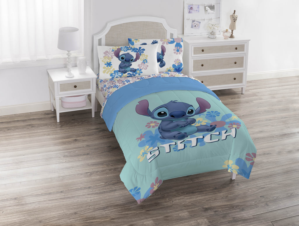Lilo and Stitch Sweet Stitch 5 Piece Twin Size Kids Comforter Set with Sham - Super Soft Bed Set for Kids - Image 3