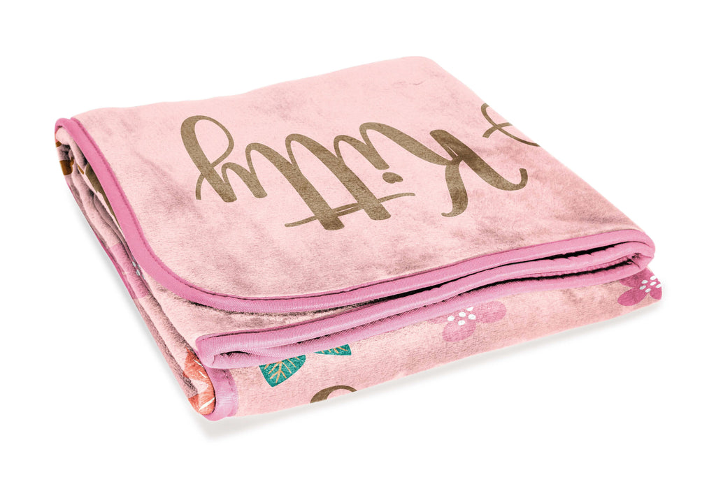 Sanrio Hello Kitty Floral Grace 46 x 60 Coral Fleece Kids Throw Blanket - Soft Bedding Accessories - Image 4