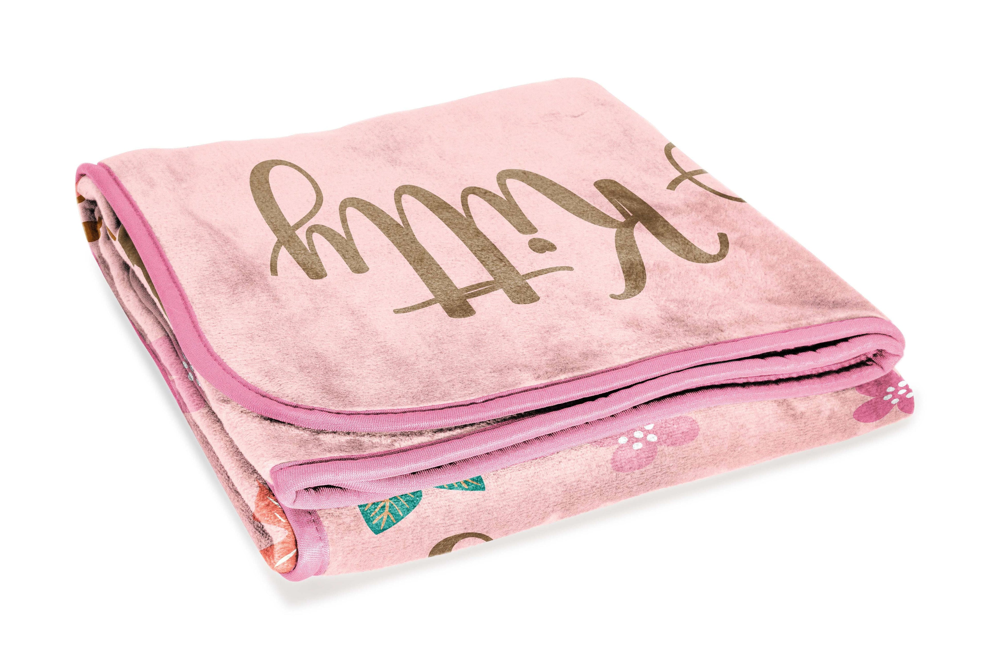 Sanrio Hello Kitty Floral Grace 46 x 60 Coral Fleece Kids Throw Blanket - Soft Bedding Accessories - Image 4