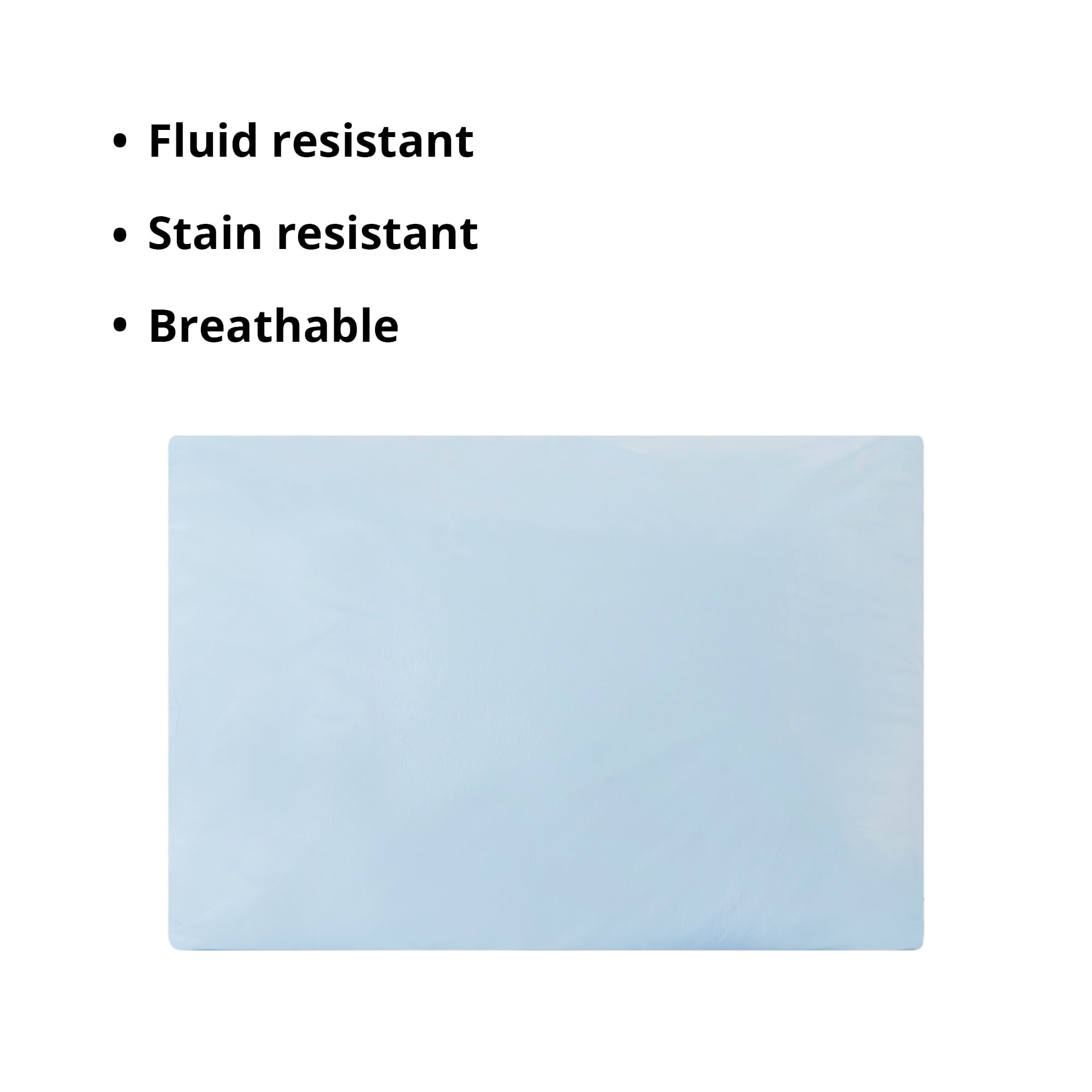 Reusable Water-Resistant Soft Polyester Fill Blue Bed Pillow, 19" x 25", 1 Ct - Image 6