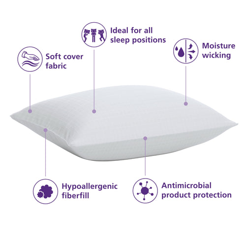 (18 pack) Comfort Complete Bed Pillow, Standard/Queen - Image 3