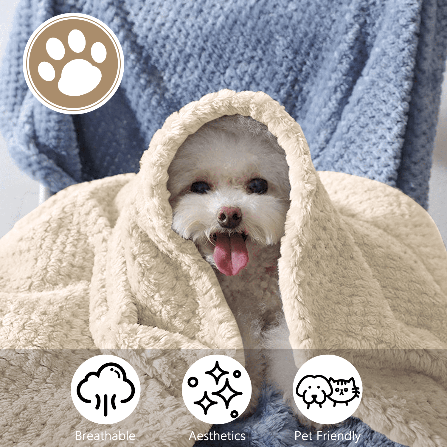 GPED Ultra Soft Throw Blanket, Warm Cozy Blankets 260GSM for Couch Bed Chair, Breathable and Lightweight Blankets for All Seasons, Decor & G - Image 5