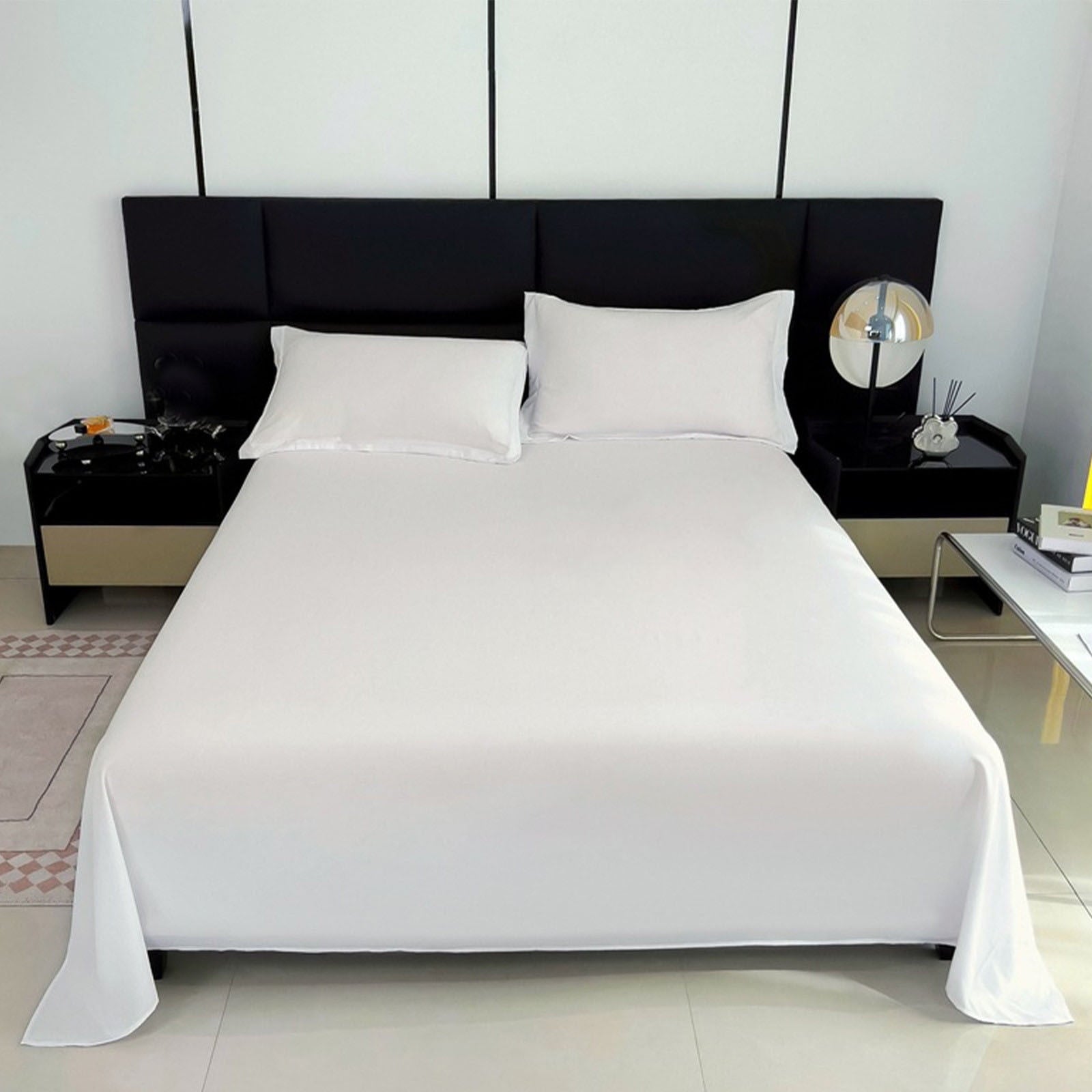 Color Twin Size Flat Sheet - Hotel Quality Top Flat Bed Sheet Only, Ultra Soft, Comfy, Breathable & Cooling - Fade & ... - Image 2