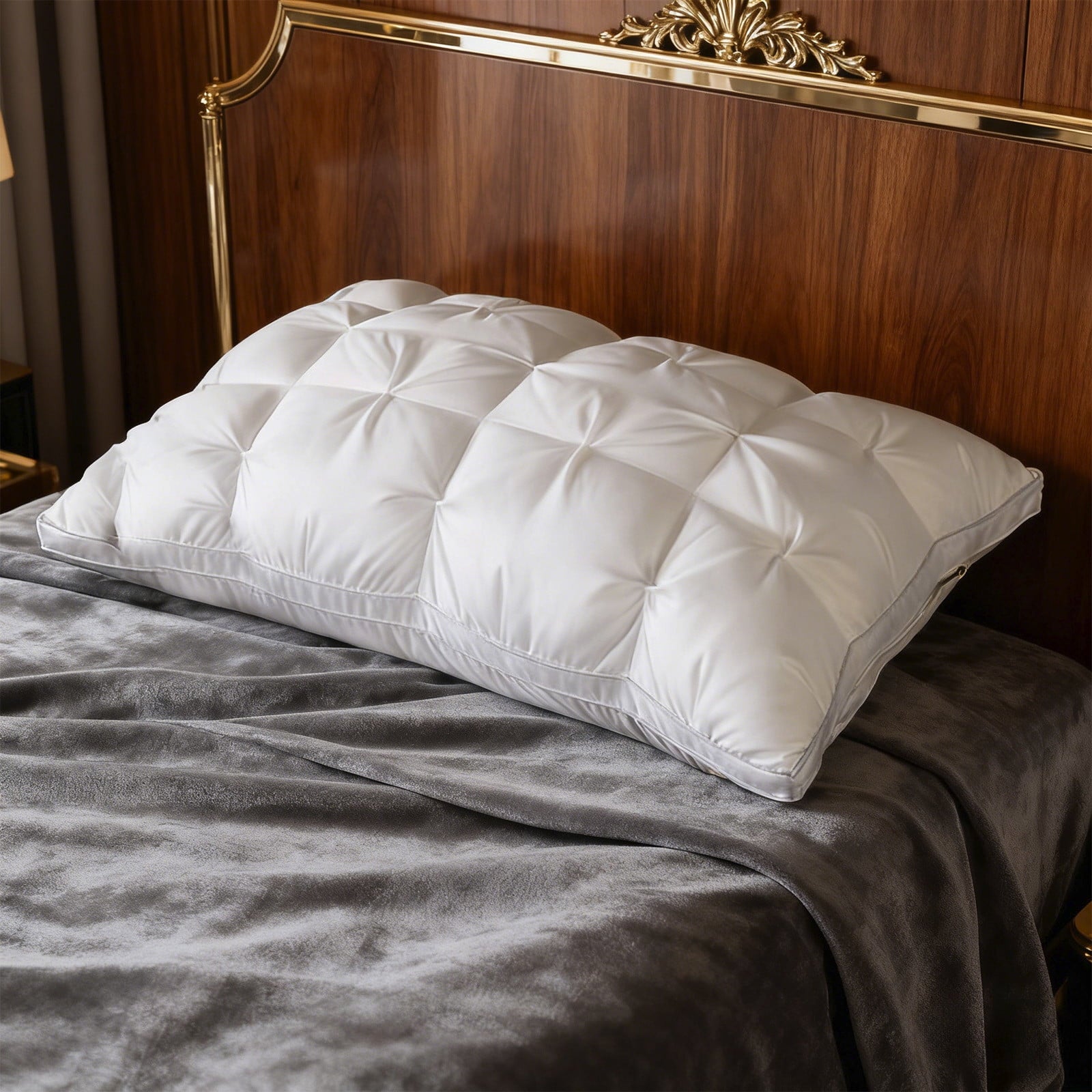 Goose Down Pillow and Feather Pillows for Neck/Back/Side Sleepers, Premium Soft Down Fill Standard Size Pillow for Sleeping, Hotel Bed Pillo - Image 6