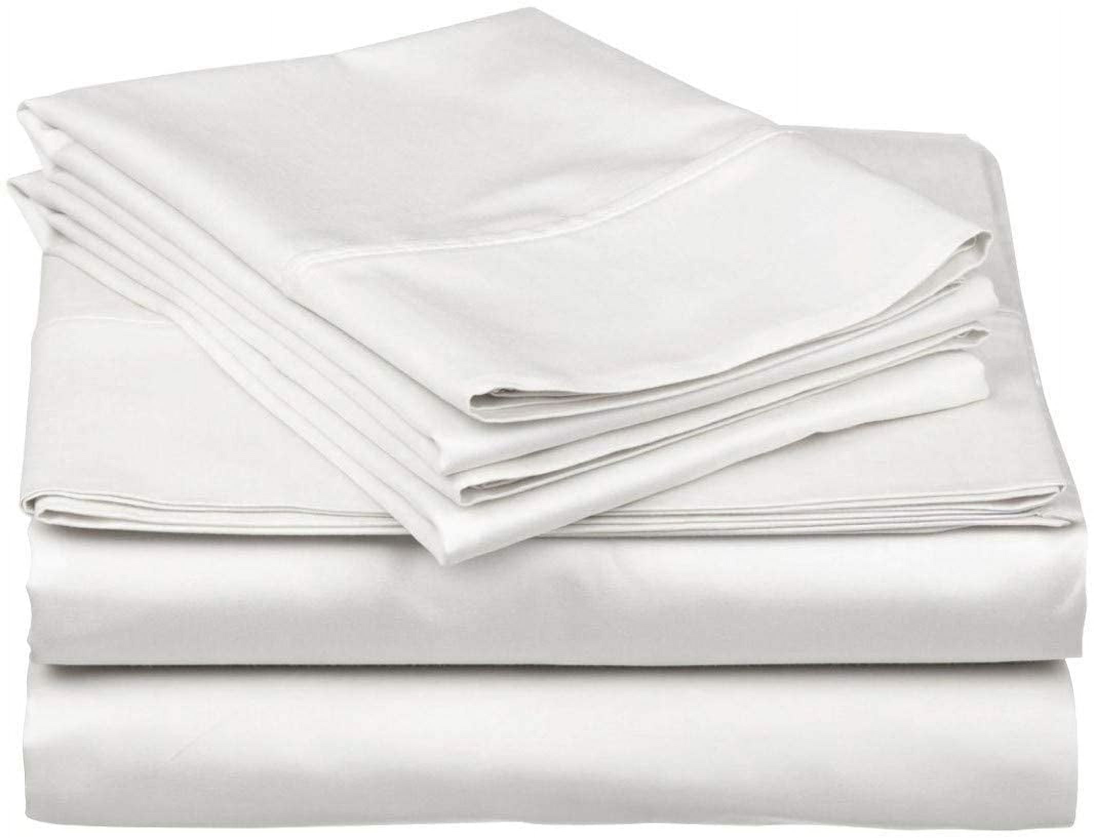 Top Split King 100% Egyptian Cotton 1000 Thread Count, Adjustable Beds -Top Split King Sheets Sets (4 Pcs) Split Down... - Image 3