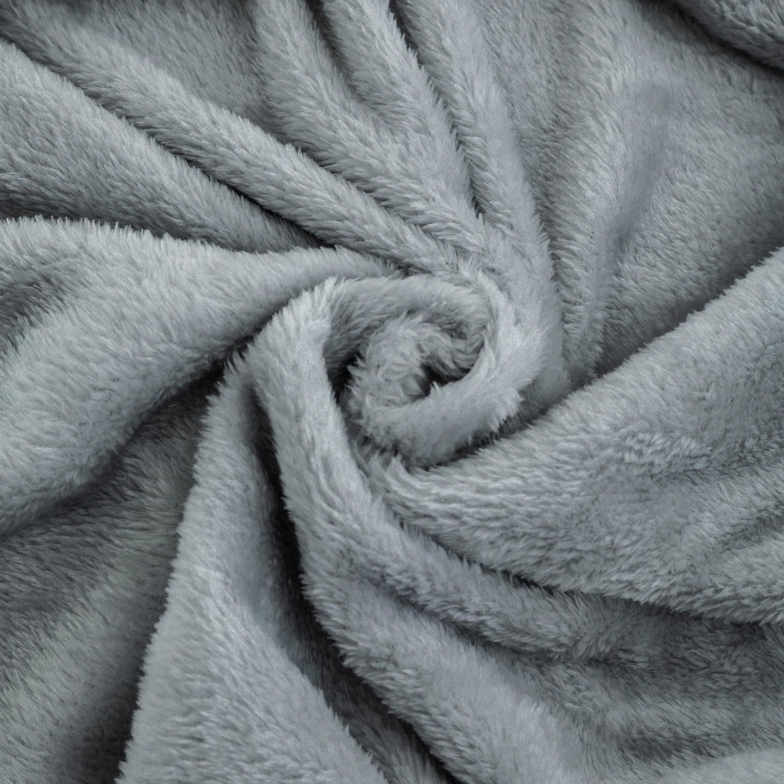 Mainstays Super Soft Plush Blanket, Gray, Twin, Adult/Teen - Image 2