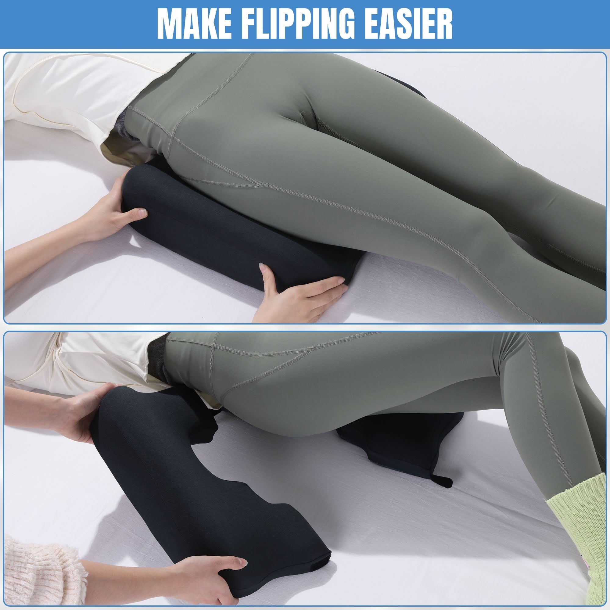 Memory Foam Bed Sore Cushions for Butt, Bedsore Pressure Relief Pillow for Sleeping and Sitting,Cushion for Bed Sores... - Image 3