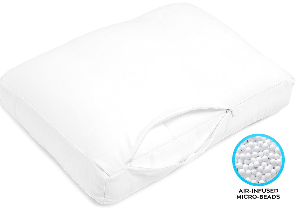 Deluxe Comfort Microbead Cloud Pillow Bed, X-Large, White - Image 5