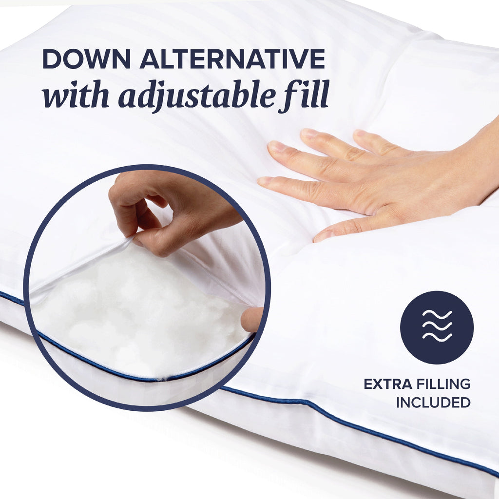 Beckham Hotel Collection Customizable Down Alternative Queen Pillow 1 Pack, Adult - Image 2