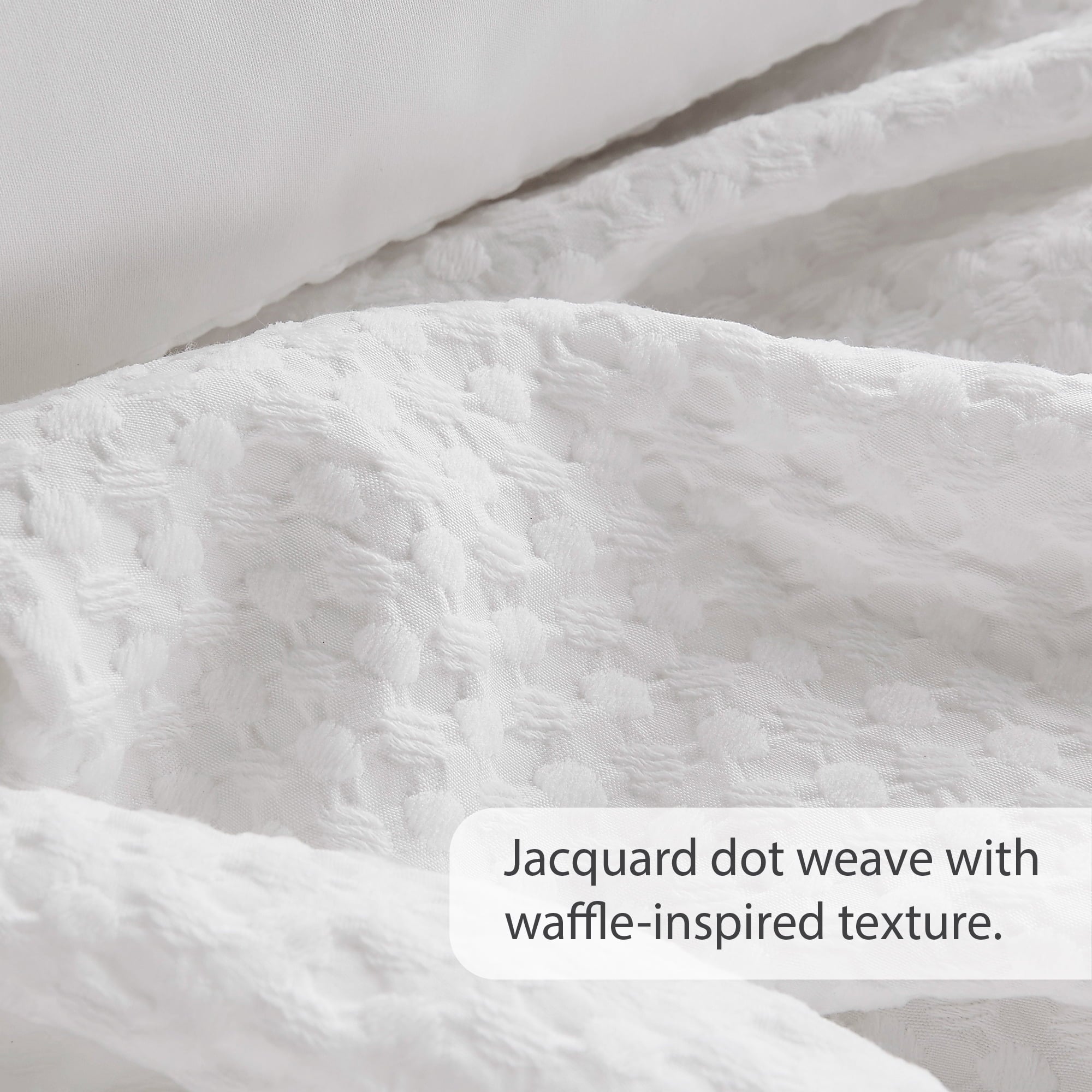 Comforter Sets Twin/Twin-XL, 2 Piece Soft Bedding Sets, Off-White Comforter Bed Set with Pillow Shams - Image 6