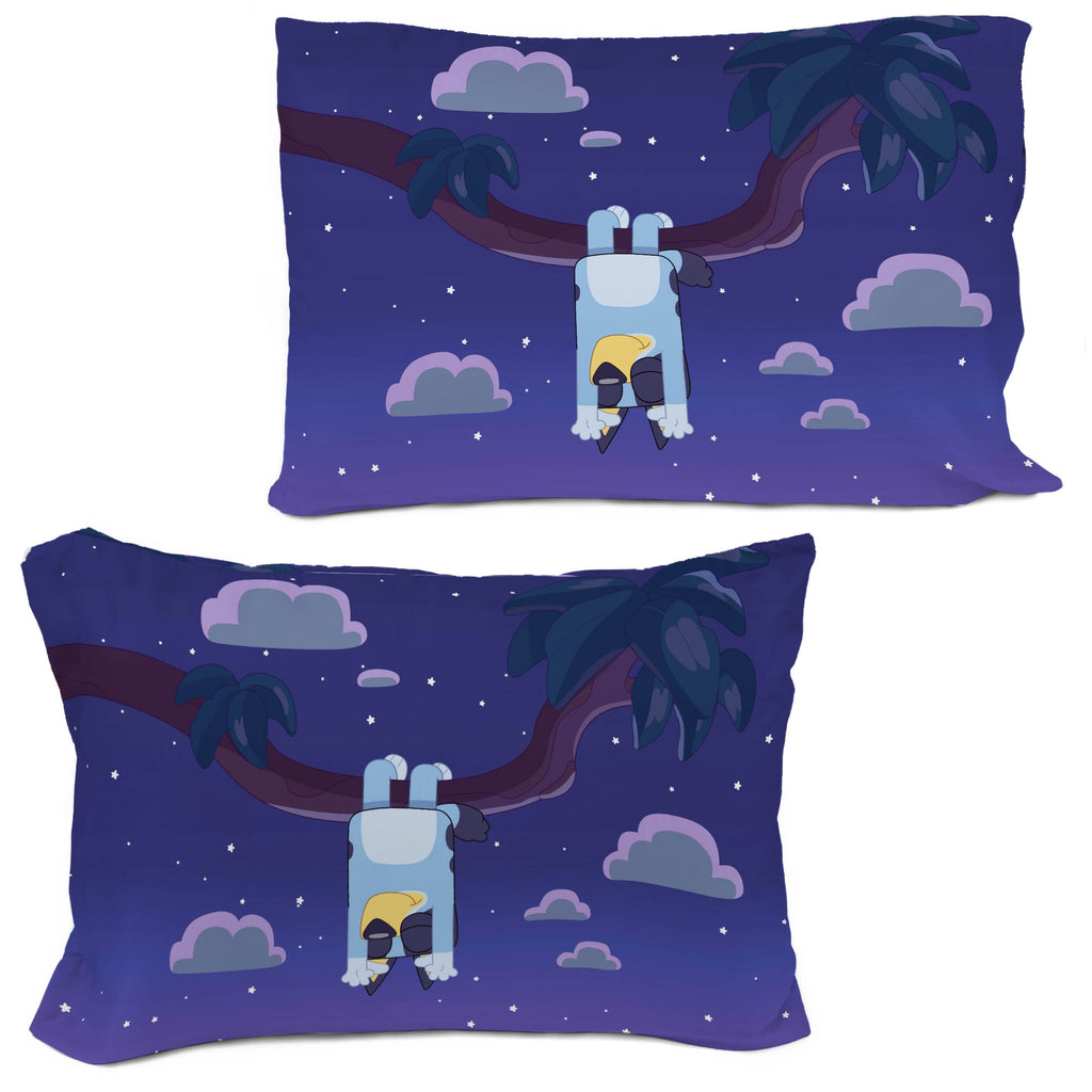 Bluey Dream Kids 2 Piece Blue Reversible Comforter and Pillowcase Bedding Set, Twin/Full - Image 4