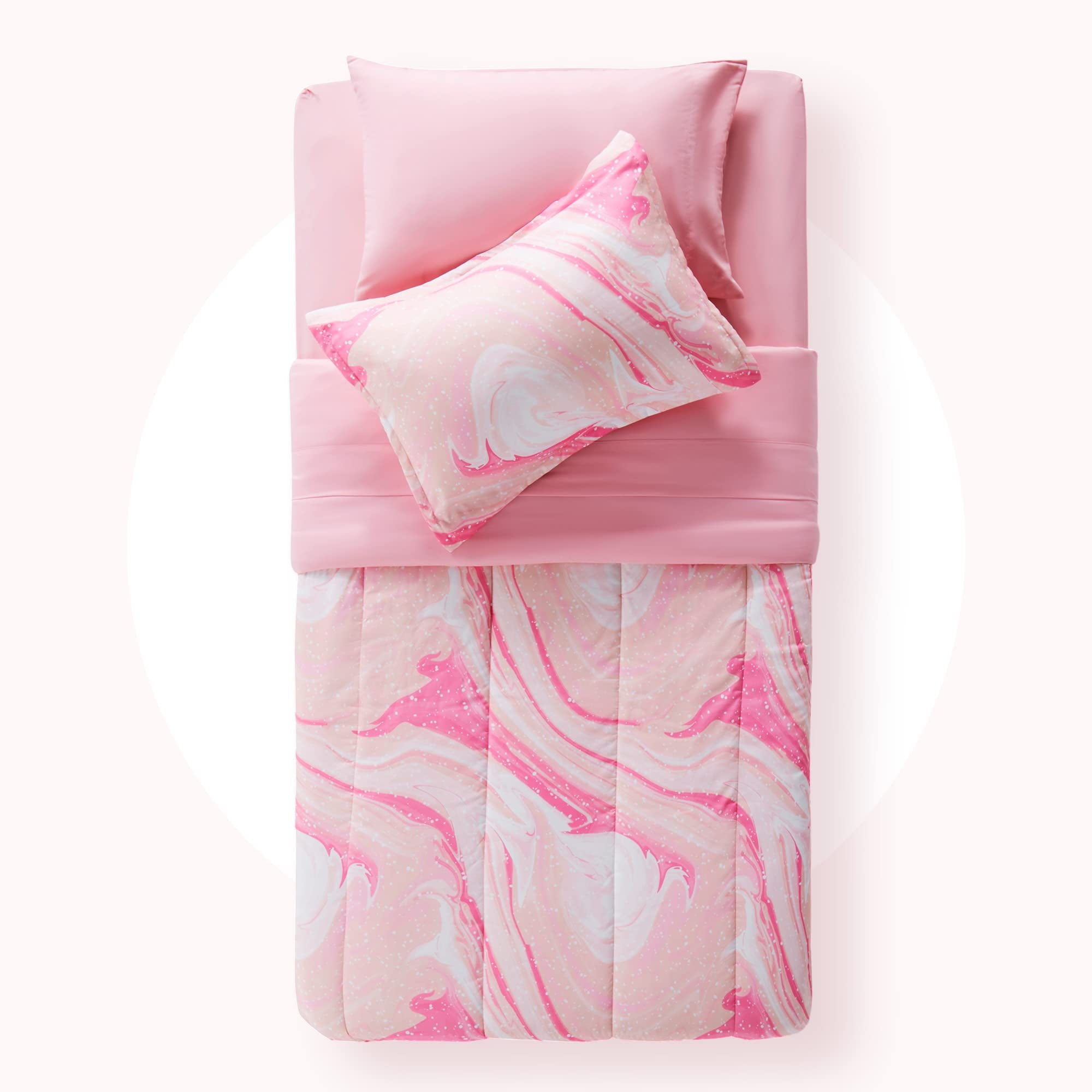 Kids Twin Bedding Comforter Set - 5 Pieces Super Cute & Soft Bedding Sets & Collections with Comforter, Sheet, Pillow... - Image 2