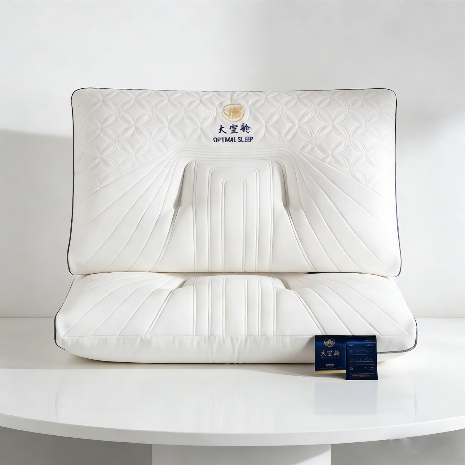 2-Pack Space Capsule Bed Pillow (29.13" x 18.9") - Plush and Supportive - Image 5