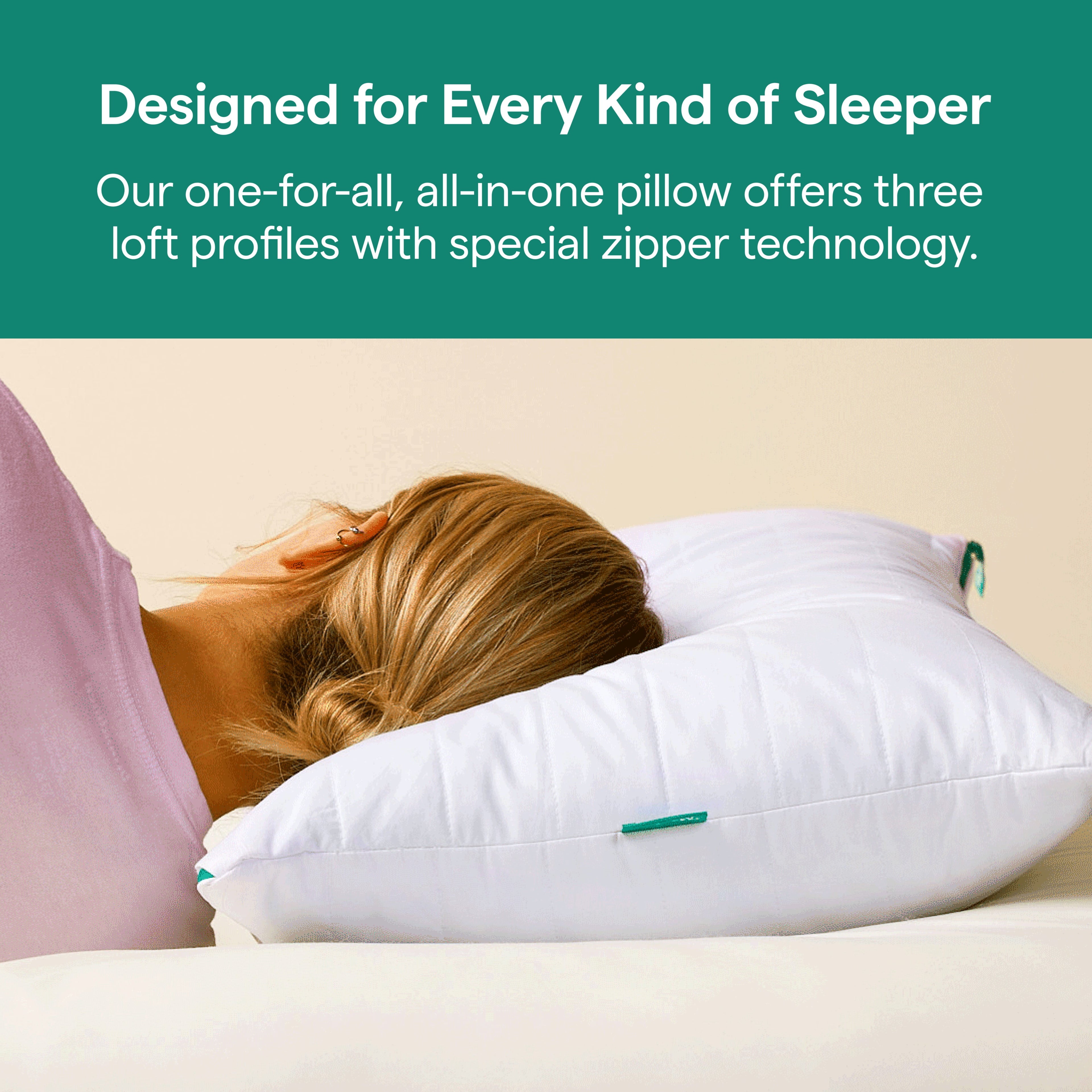 Marlow Adjustable Memory Foam Bed Pillow - Neck and Back Support For Side, Back and Stomach Sleepers - Standard/Queen... - Image 4