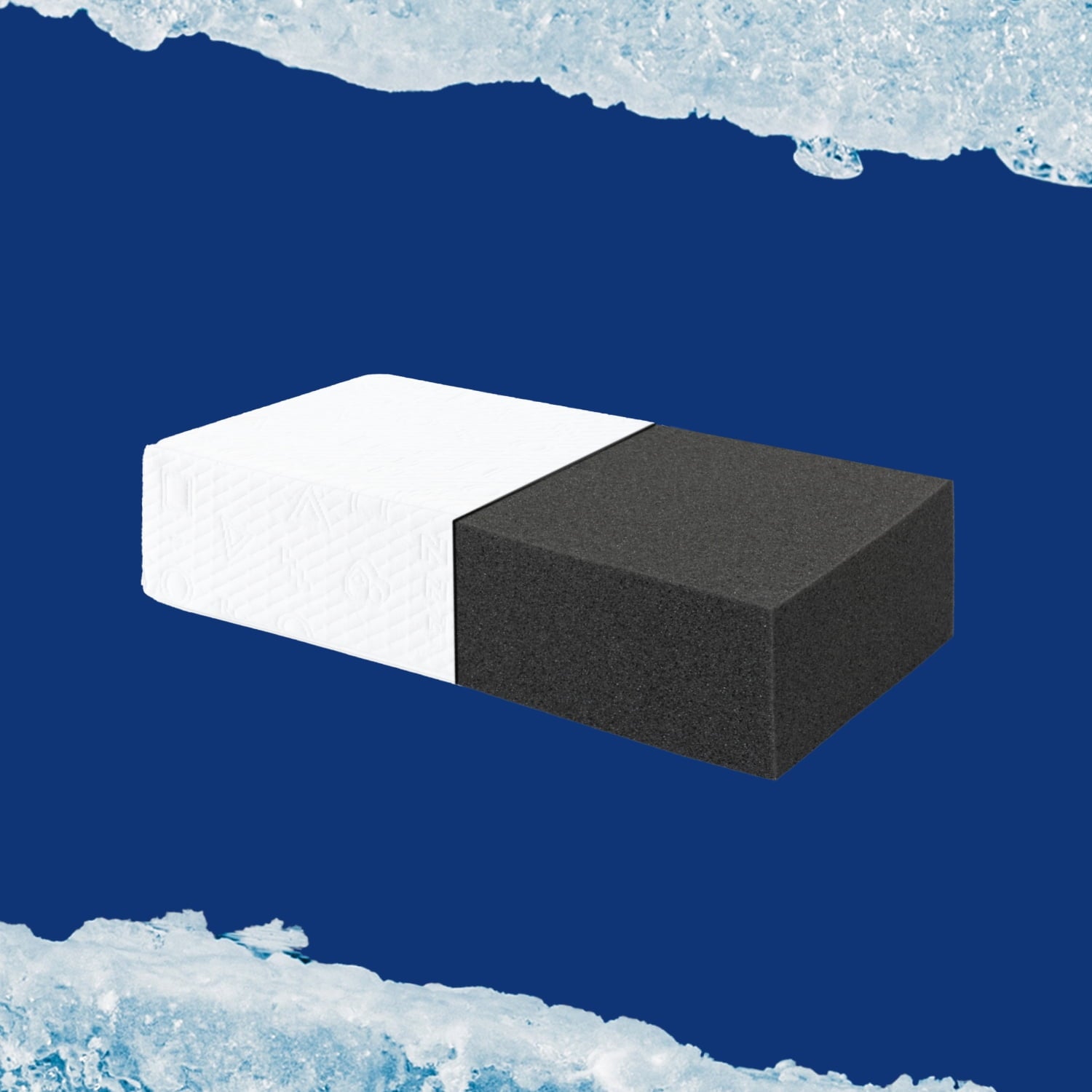 (2 pack) Ice Cube Cooling Memory Foam Bed Pillow (1 Count) - Image 4