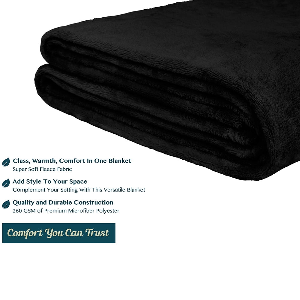Fleece Blanket Throw | Super Soft, Plush, Luxury Flannel Throw | Lightweight Microfiber Blanket for Sofa Couch Bed 50... - Image 5