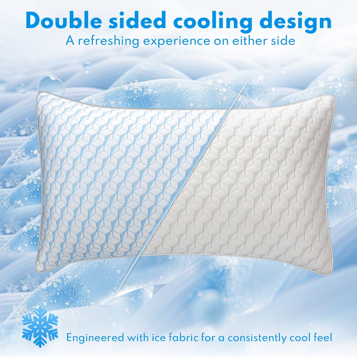 Bed Pillows, Pillows for Bed Queen Size 2 Pack, Premium Down Alternative Luxury Hotel Pillows Set of 2, Cooling Pillo... - Image 2