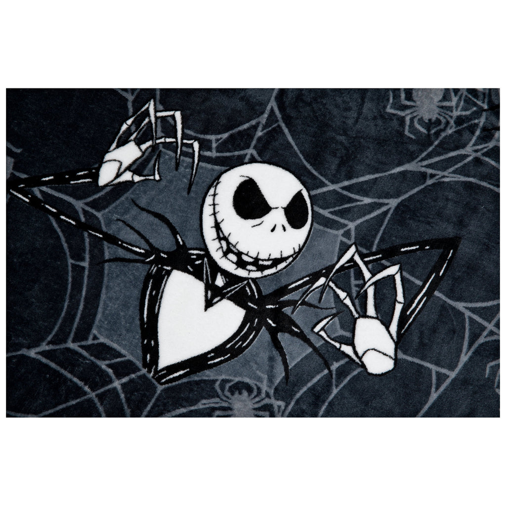 Nightmare Before Christmas Jack Skellington 62x90 Plush Throw Blanket, 100% Polyester - Image 4